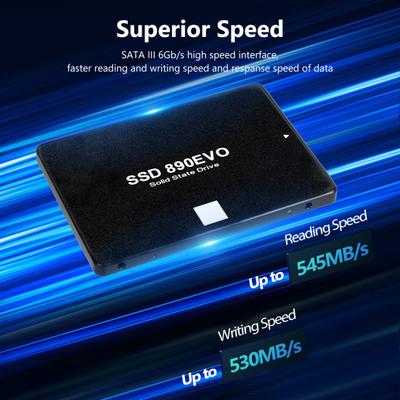 890 EVO SATA III 2.5-inch SSD R/W Speed Up To 545MB/s 530MB/s 64/128/256GB Internal Solid State Drive Compatible with PC Computer Desktop Laptop