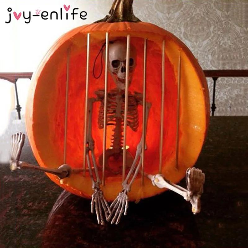 Small Skeletons Decoration Full Body Posable Joints Spooky Skeletons Hanging for Halloween Haunted House Party Decor Trick Prop