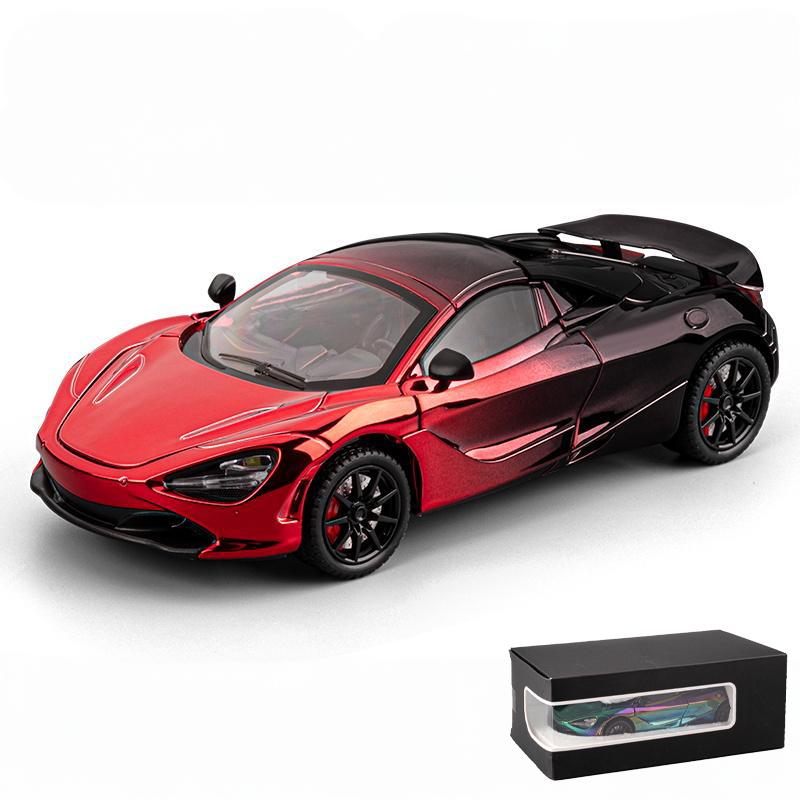 

1:24 Металева лита модель суперкара McLaren 720S Металевий сплав Автомобільні гонки Для дитини Дітей Звук Різдвяні подарунки З Хлопцем