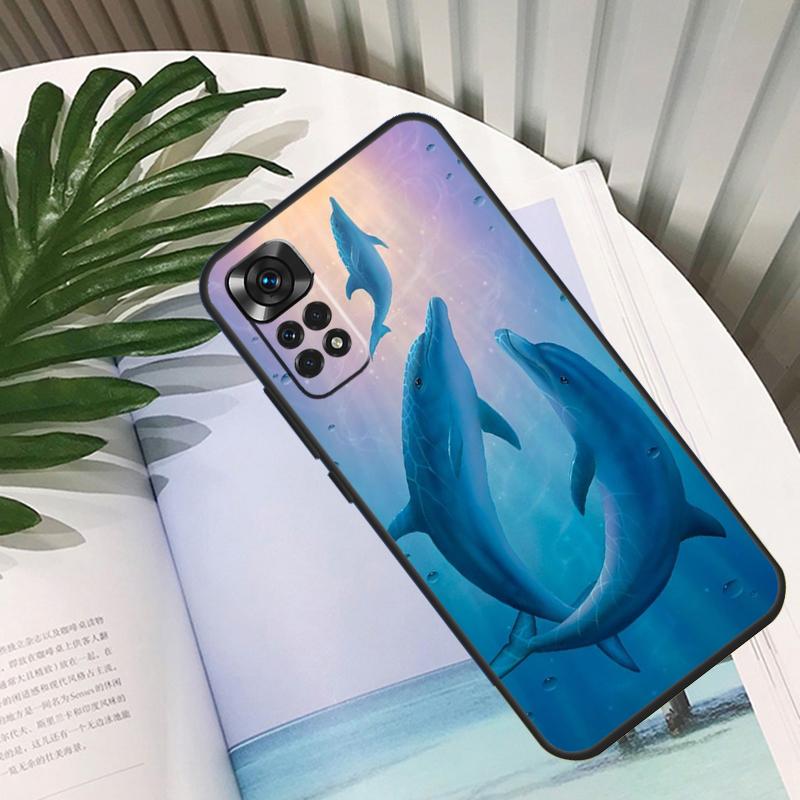 Ocean Dolphin Funda For Xiaomi Redmi Note 14 13 10 11 12 15 Pro Plus Case For Redmi 15 13C 12C 10C 14C 15C