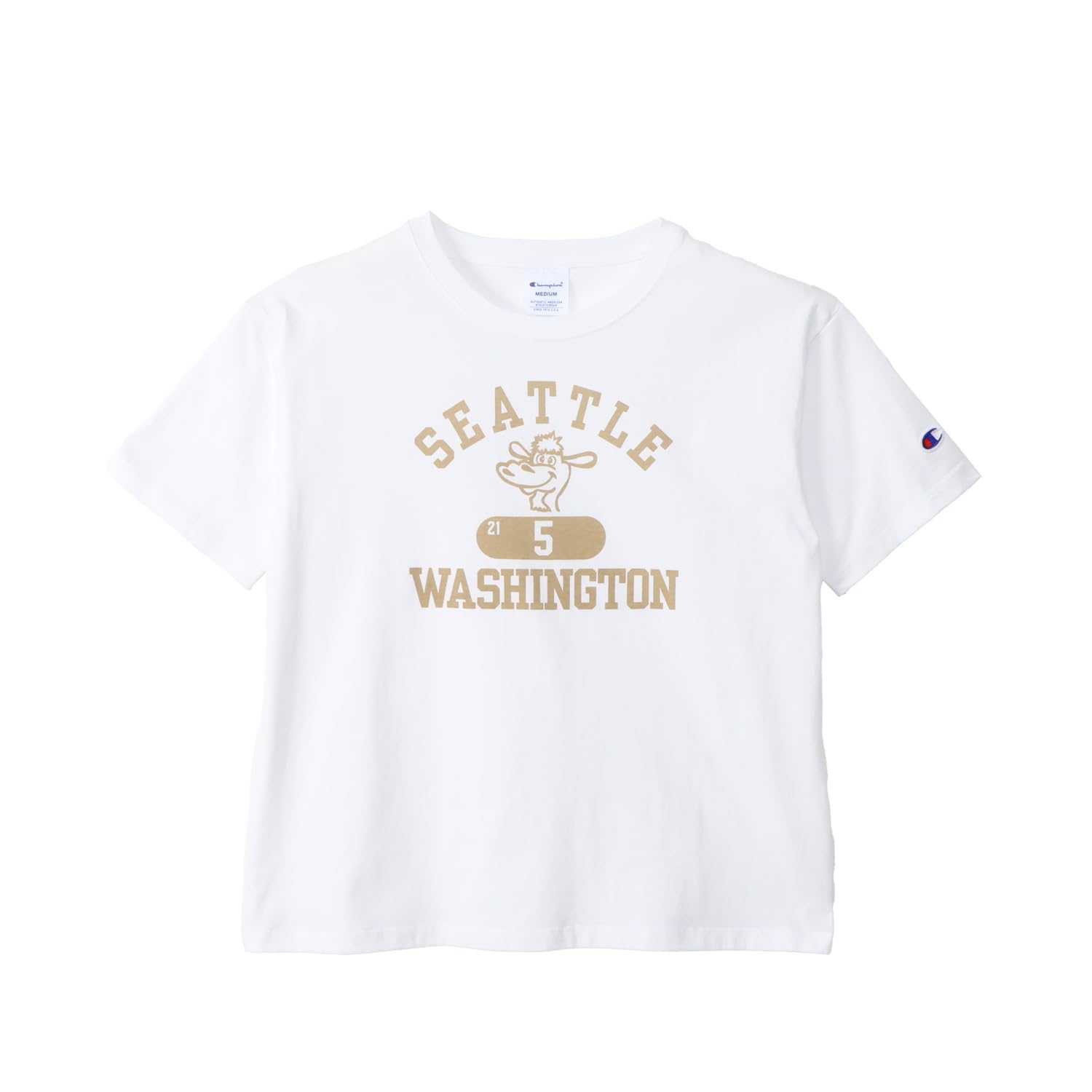 

Champion Basic Short Sleeve Cotton USA RelaxFit Graphic Crew Women s T-Shirt, White, 100% Print, Neck, CW-B328 белый