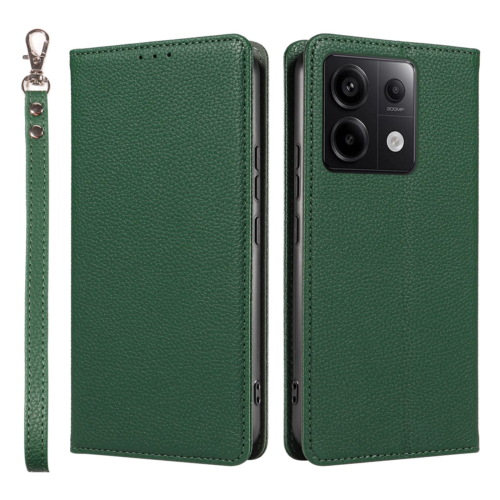 

Lychee Leather Magnetic Card Solt Wallet Case For Xiaomi Redmi Note 14 Pro Plus 13 3C Flip RFID Book Stand Pocket Phone Cover Redmi Note 14 5G (Global) зелений