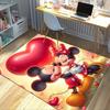 1pc,"Mickey & Minnie Mouse Romantic Valentine's Day Home Decor Rug - Perfect for Living Room, Office Desk Mat, Outdoor Carpet Gift Idea"H067