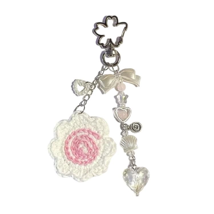 

Crochet Lollipop Bag Charm Fun Accessories Unique Handmade Key Jewelry Alloy Texture for Fashionable Youthful Women 1