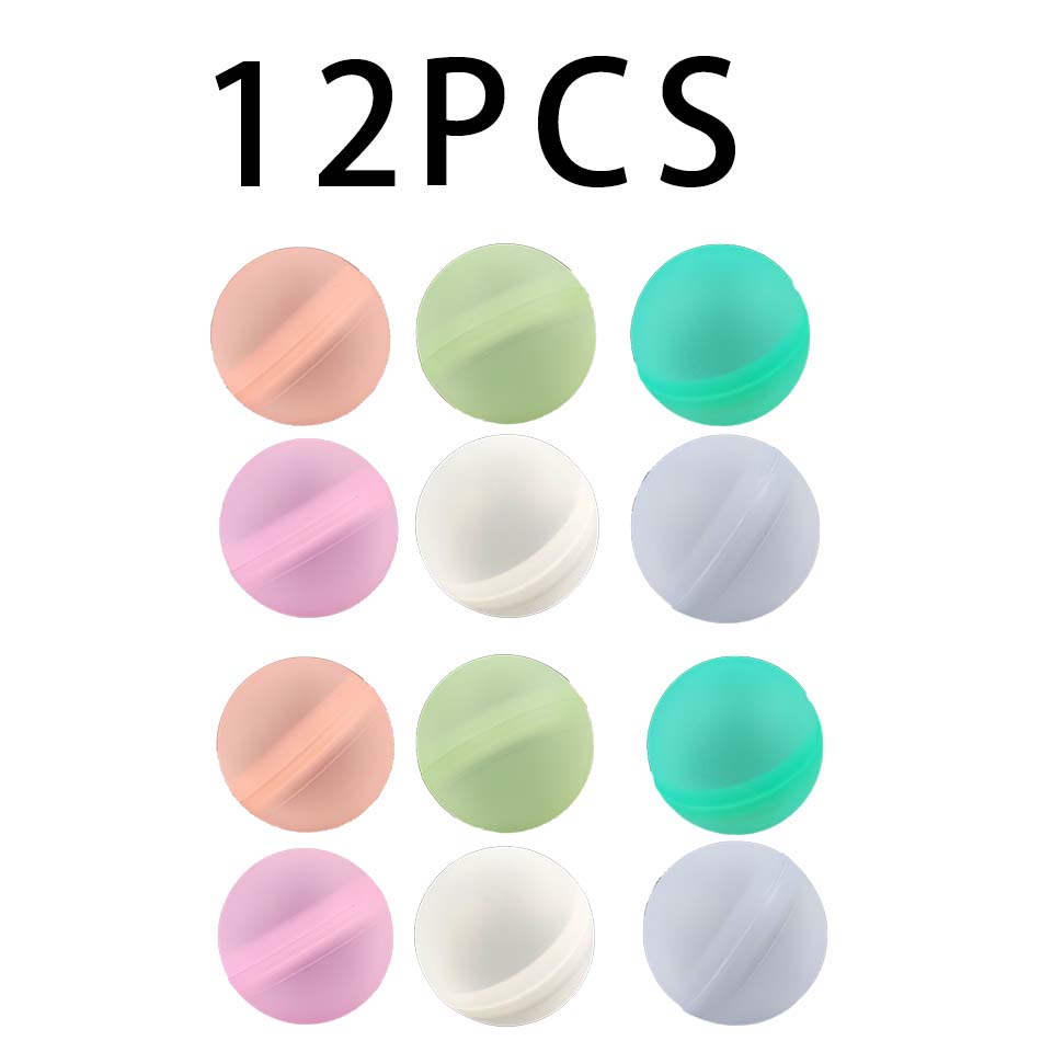 6-60Pcs Reusable Water Balloons Quick Fill Self Sealing Water Bomb For Summer Games Children'S Adult Outdoor Activities Toy Gift