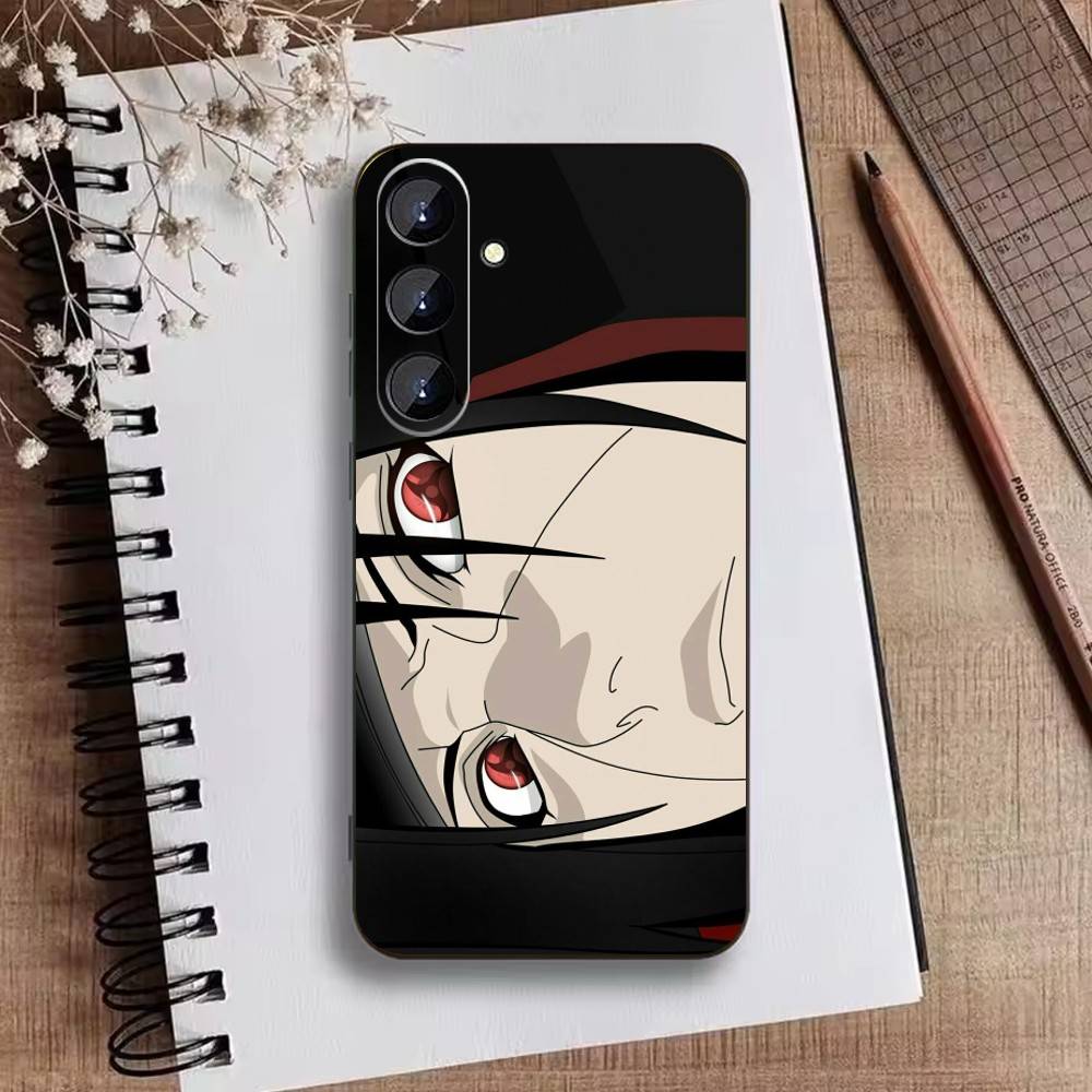 Anime T-Narutos Cover U-Uchiha Phone Case For Samsung Galaxy A73,A21s,A22,A31,A52,A53,A71,A41Soft Black Shell