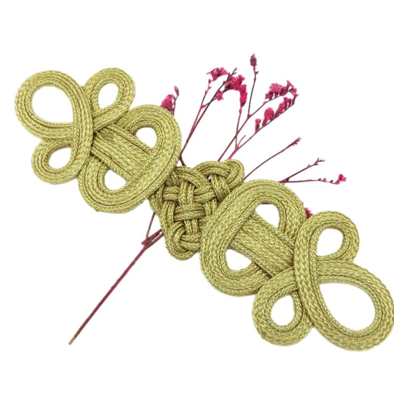 Chinesische Knoten Froschknöpfe Annähen Verschlussbefestigungen für Traditionelles Cheongsam Schal Strickjacke Pullover Kostüm Kleidungsstück