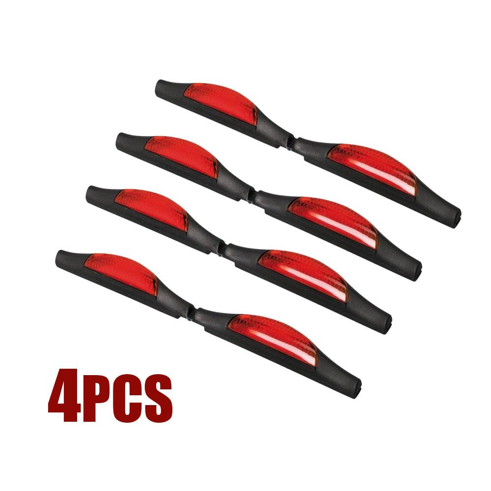4x Blue Red Universal Car Van Door Guard Protectors Edge Strip Reflectors Scratch Protect Edge Car Door Anti-collision Strip
