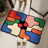 Diatomaceous Earth Bath Mat Fast Drying Absorbent Non Slip Floor Mat for Bathroom Toilet Easy Clean Home Decor Puzzle Design