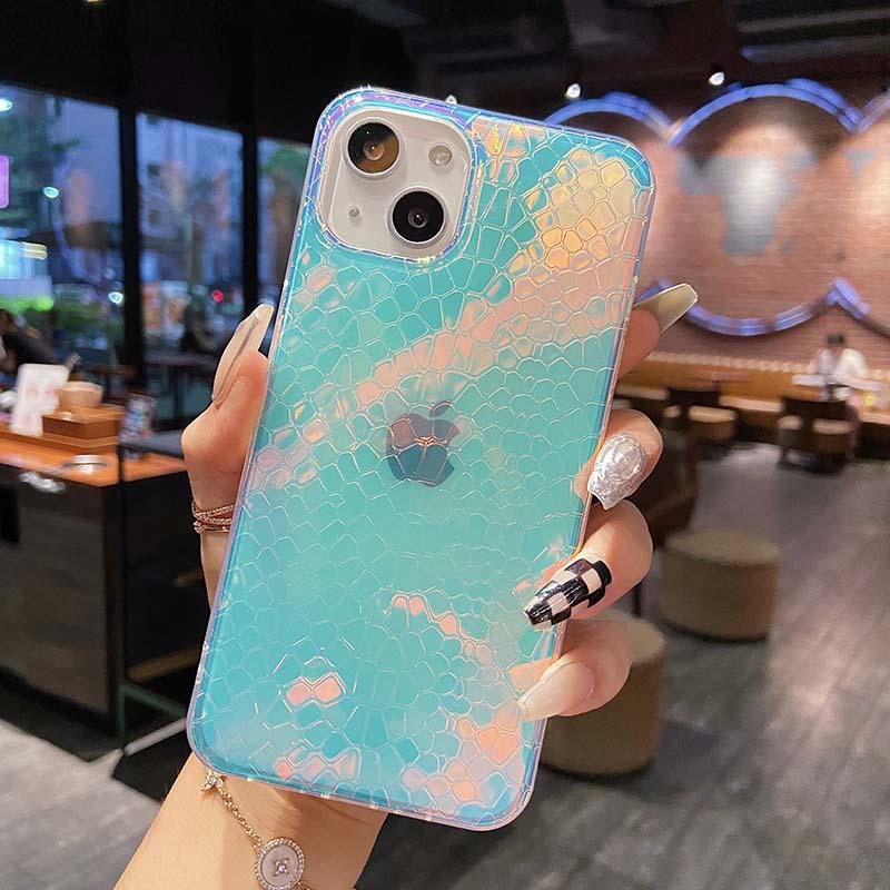 Colorful Laser Soft Drop-Proof Phone Case for iPhone 13 Pro/12/X/XR (Female Design) iPhone 13 Pro
