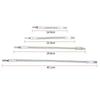 Silver Hex Handle 300mm Universal Flexible Metal Shaft Screwdriver Connector Extender Tool