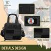 Tactical Propane Tank Storage Bag – Holds 1lb Tank & 4 Camping Stoves, Portable Black Carrying Case for Outdoor Cooking & Travel