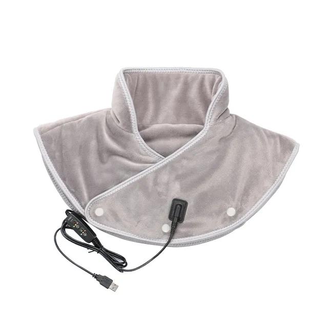 Electric Heating Shoulder Neck Pad Vibrating Shawl Soft Comfortable Massage Neck Wrap To Hot Relieve Fatigue Warm Back Bracket