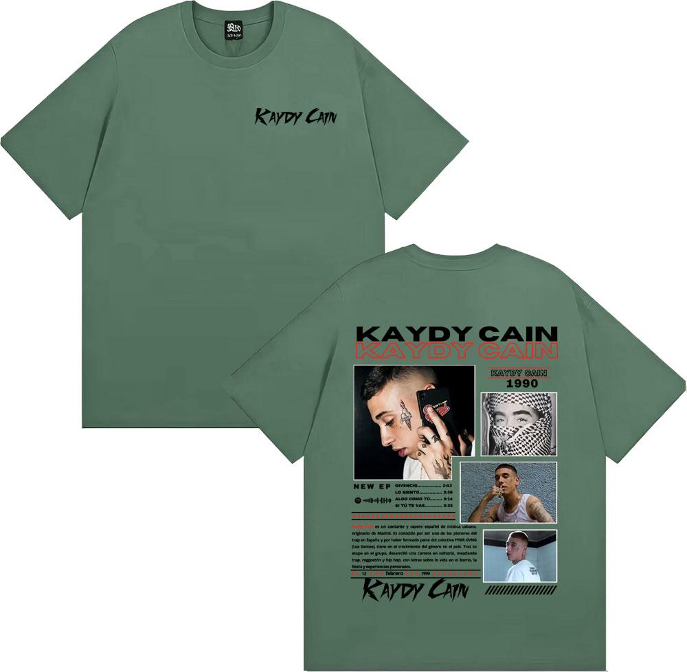 Rapper Kaydy Cain Album 2026 Graphic T Shirts Unisex Women Fashion Hip Hop Retro Tshirt Cotton Casual Oversized T Shirt Streetwear
