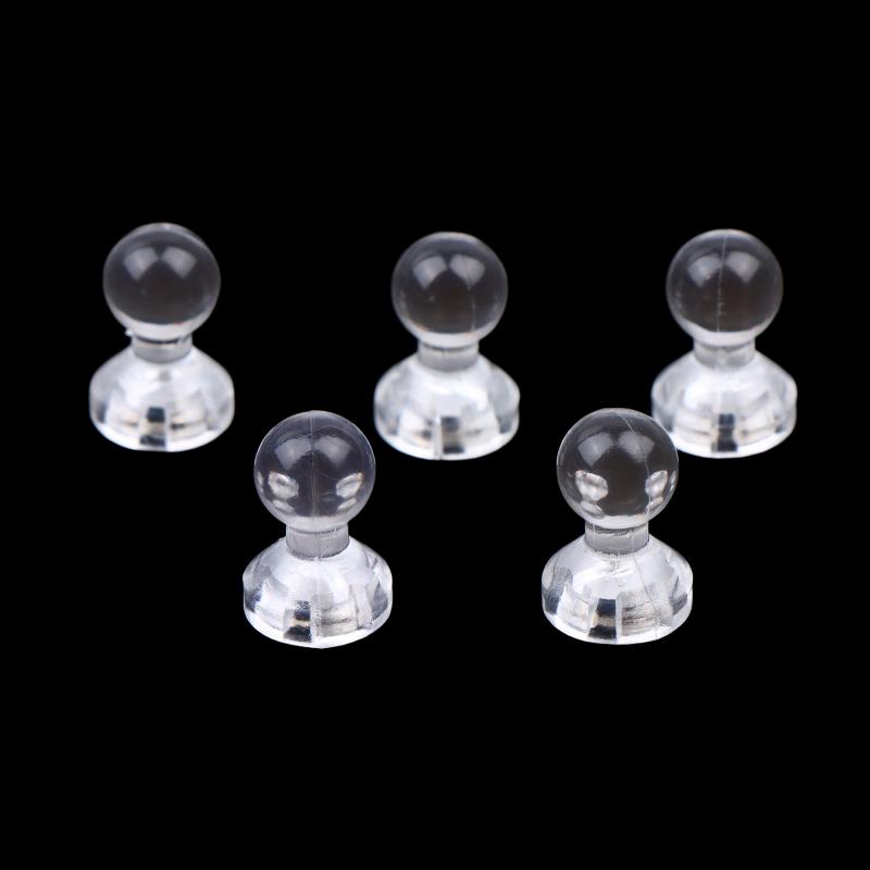 Mini Magnetic Invisible Badge Display Stand High Clear Acrylic Base For Badge Holder Accessories Desktop Storage