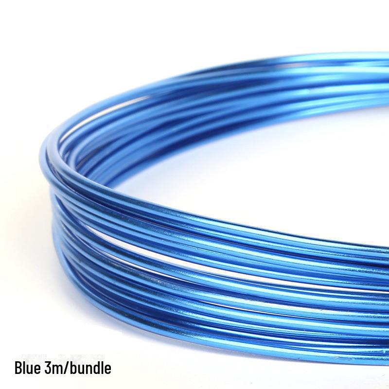 

Окисленная цветная алюминиевая проволока (1мм-2,5мм) для поделок своими руками и украшений для велосипедов 1.5mm 5m/bundle серебряный