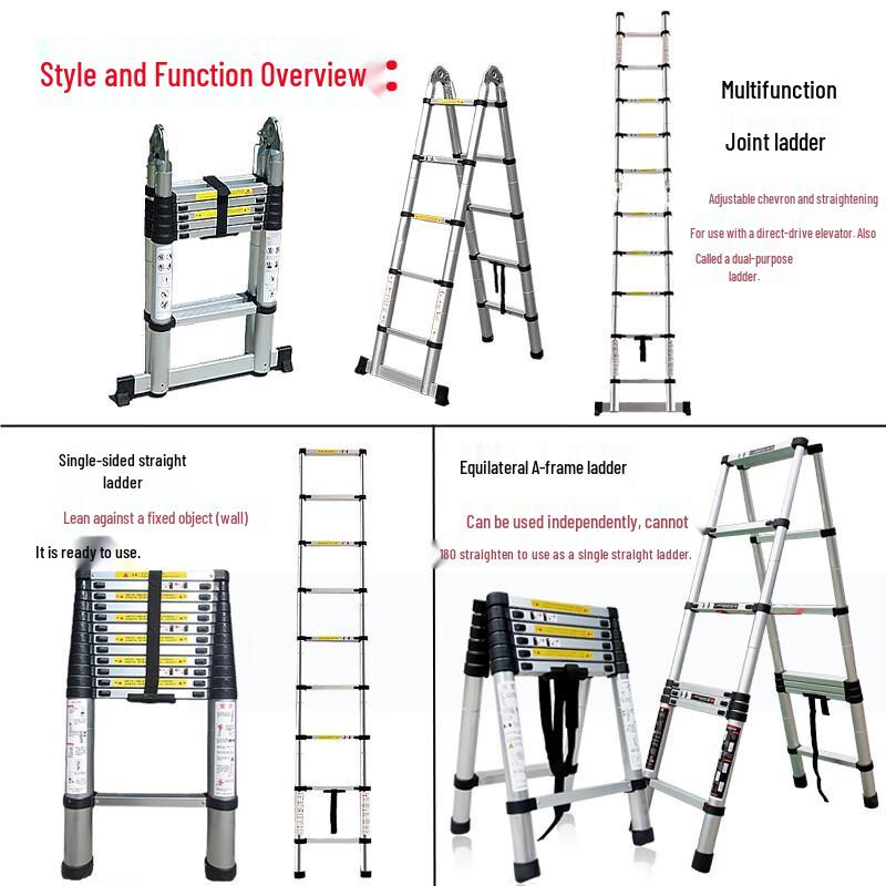 Wanzun 8m Multi-functional Aluminum Telescopic Ladder