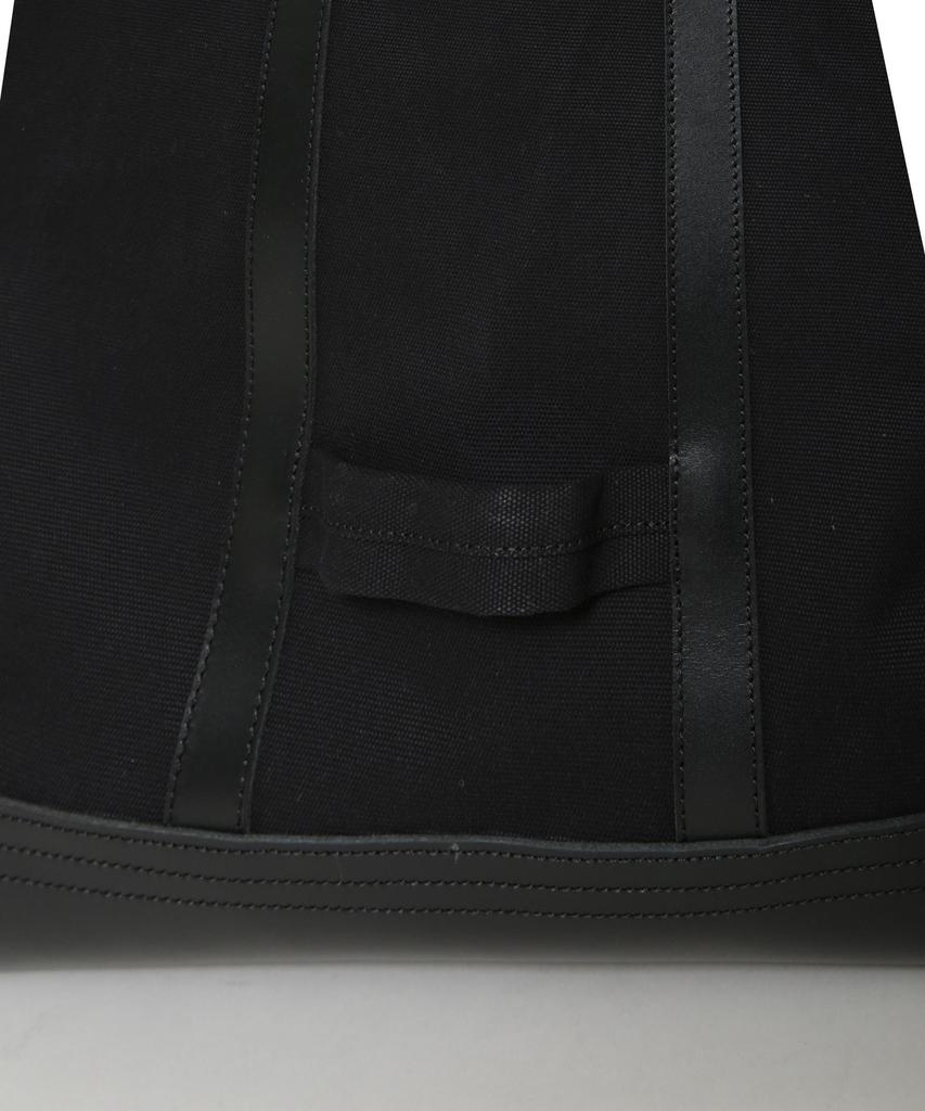 Nano Universe NJCLUB Men's Canvas and Leather Tote Bag F 010 Black 668-5232212