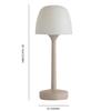 16 Lights Ocean Wave Projector Table Lamp Water Ripple Tall Ambient Table Light Type-C Rechargeable Warm Atmosphere Night Light