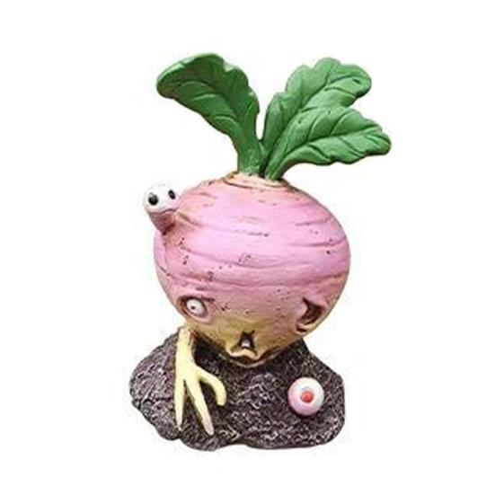 Halloween Vegetable Zombie Statue, Spooky Carrot Potato Zombie Garden Sculpture, Resin Outdoor Decoration for Patio, Yard, Graveyard Decor