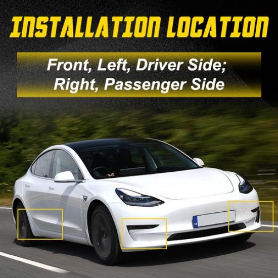 4x For 2017- Tesla Model 3 Sedan Front Bumper Bracket Fender Retainer Holder