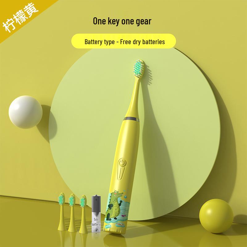 

Перезаряжаемая звуковая зубная щетка с мягкой щетиной для детей 2022 года 6 Brush Heads