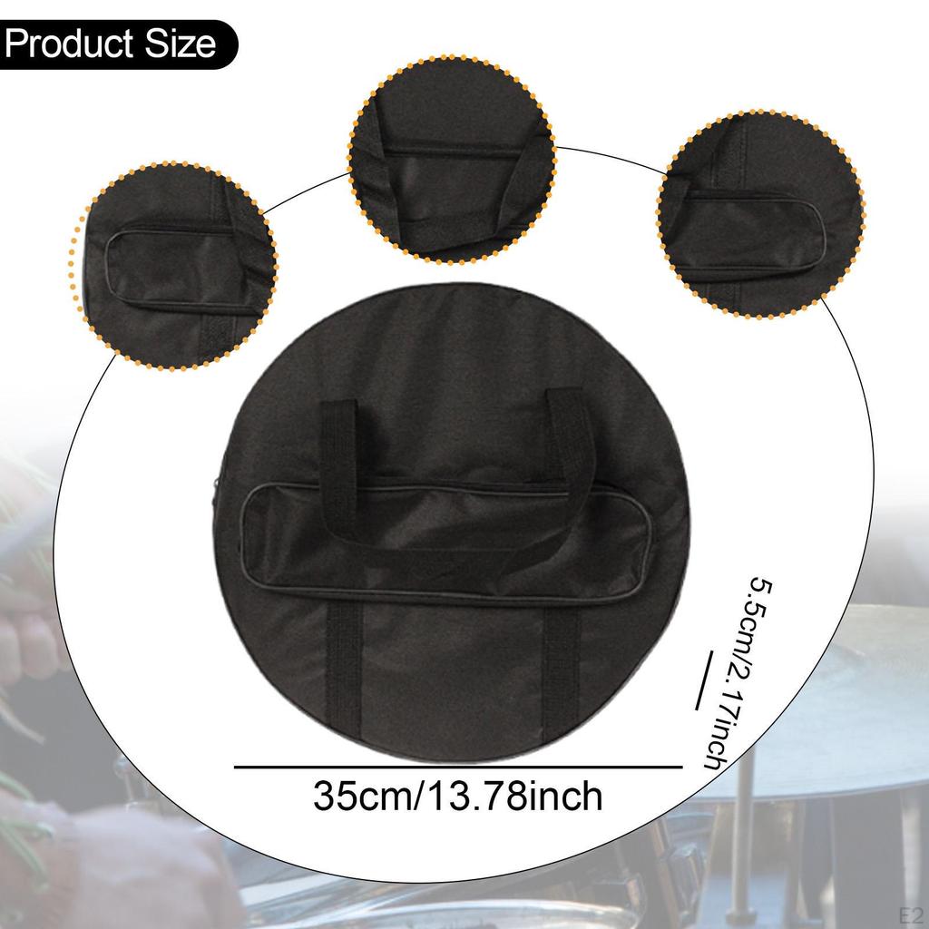 Cymbal Bag Carry Case Side Pocket Storage Gong for Stage Show Concert Live