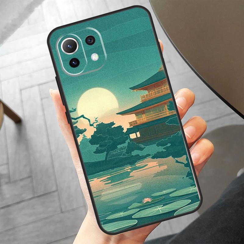 Japanese Style Art Japan Funda For POCO F6 X6 Pro X5 X3 F3 F5 M6 M5s Xiaomi 14 Ultra 12 13 Lite 11T 12T 13T Pro Case