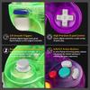 FIOTOK GameCube Controller Classic Wired Controller for Wii and Nintendo Gamecube (Clear Purple & Clear Green - 2-Pack)