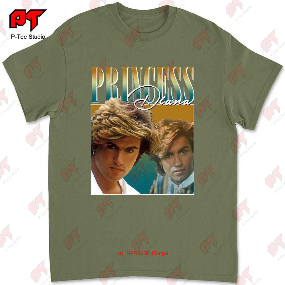 

Princess Diana T Shirt Funny George Michael Design Retro Style Cool Fan Art 90S Poster 247 L5XC 4XL