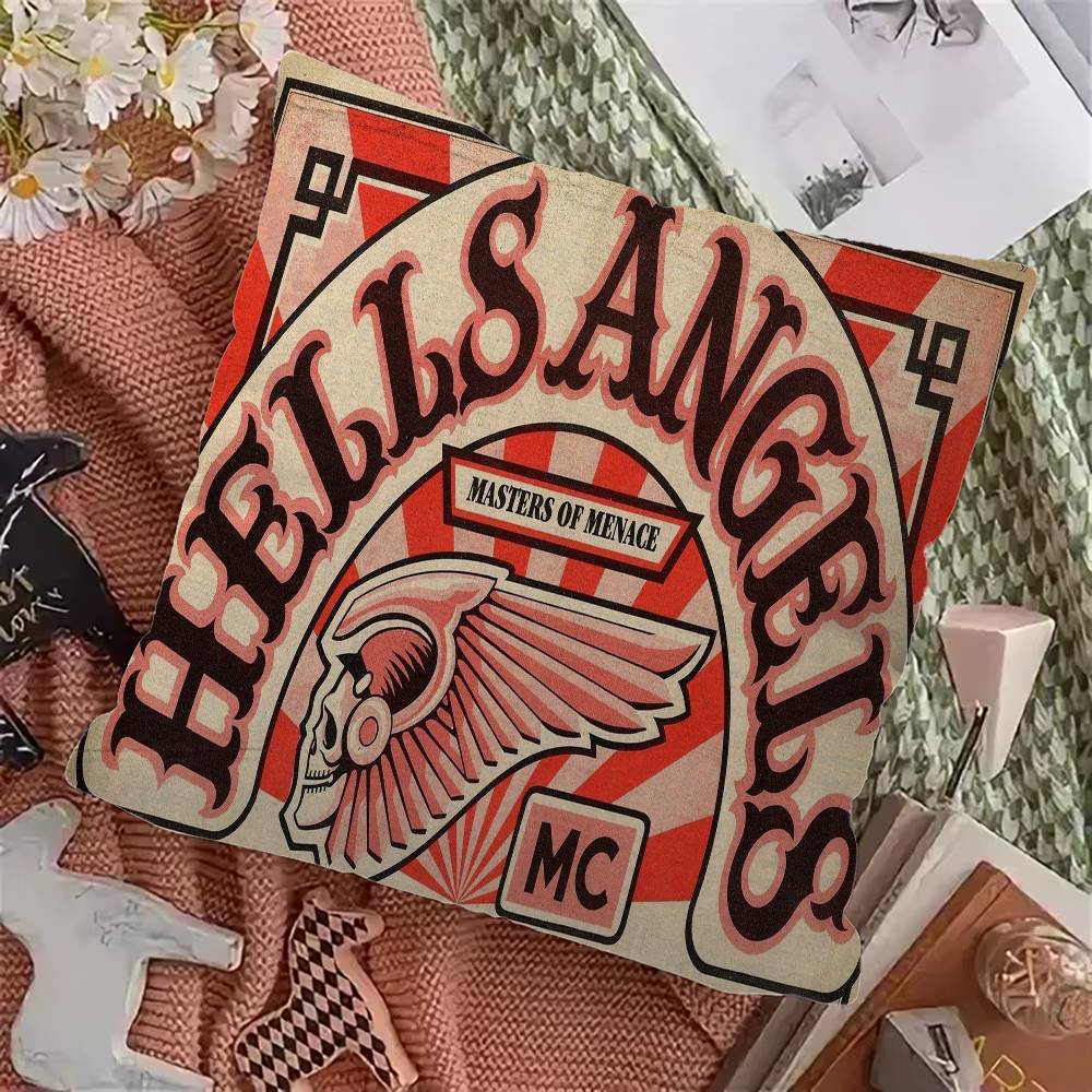 H-Hellfest Band Pillow Gift Home Office Decoration Pillow Bedroom Sofa Car Cushion CoverPillow Case