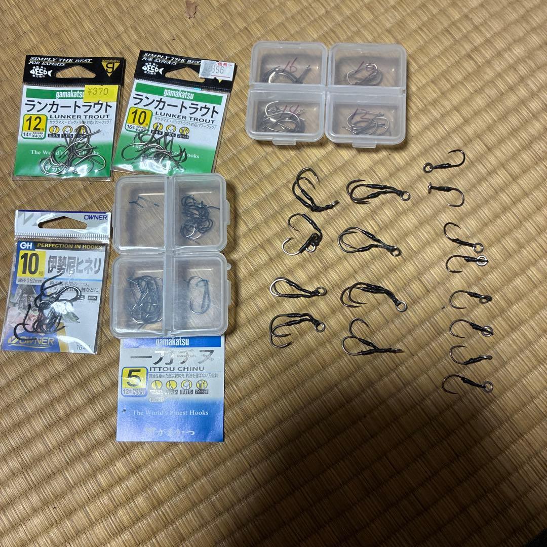 Used Gamakatsu Itto Chinu, Lunker Trout, Lake Shore Throw Needle Set