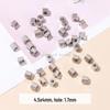 Jingde Stainless Steel Hammer Bamboo Tube Spacer Beads & O Buckle DIY Jewelry Accessories.
