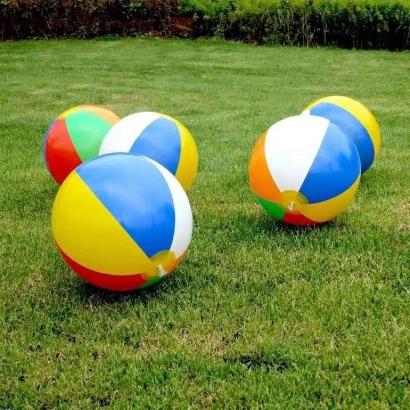 2/5Pcs Colorful Inflatable Beach Balls Swimming Pool Party Water Games Balloon Beach Sports Shower Balls Children'S Fun Toys