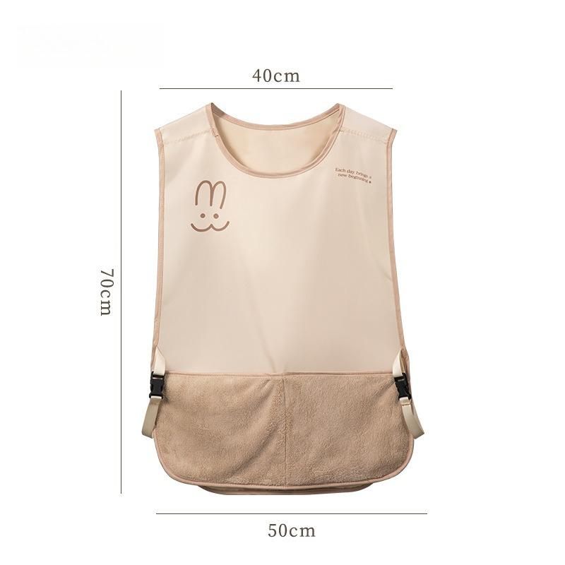 

Kitchen Apron for Cooking - Waterproof Oilproof Polyester Vest Style Sleeveless Cover Up Chef Waistcoat for Women/Men бежевый
