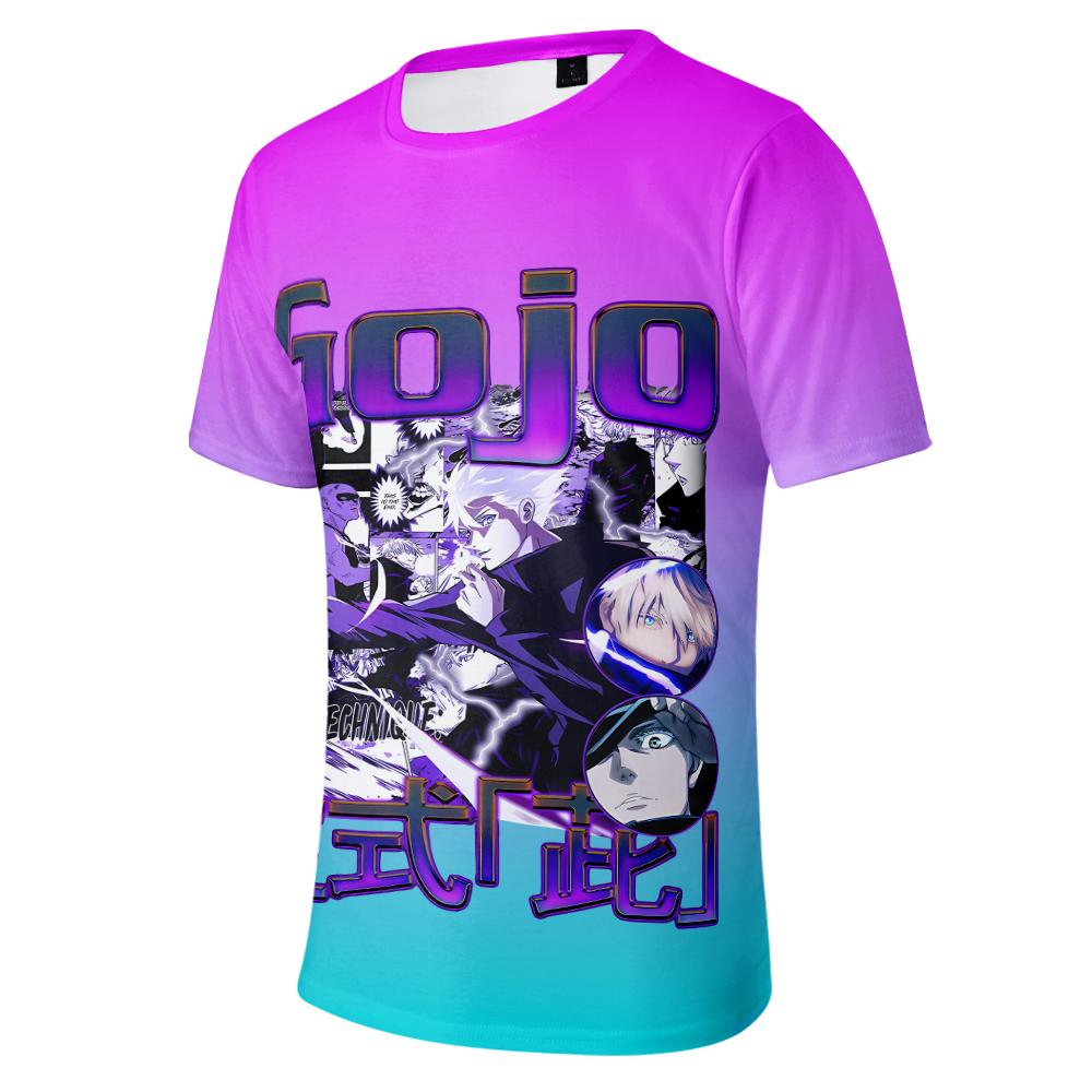 Jujutsu Kaisen Anime Tshirt Summer Short Sleeve Tee Shirt Cartoon T Shirt Fitness Tops