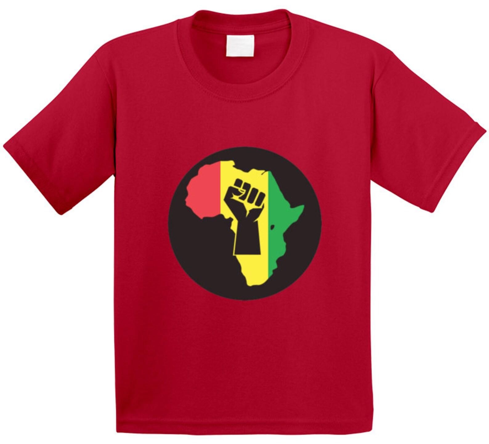 Africa Pride Red T Shirt Youth S
