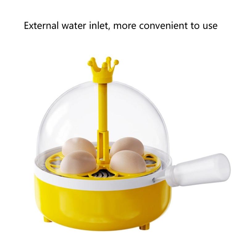 Eggs Incubator 4 Eggs Incubators for Hatching Eggs Heat and Humidity Control 4 Eggs Fully Turnning Poultry Hatcher