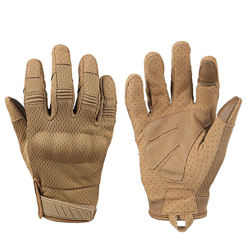 Men's Breathable Non-slip Tactical Gloves for Cycling, Motorcycling, Mountaineering, and Rock Climbing with Touchscreen Capability