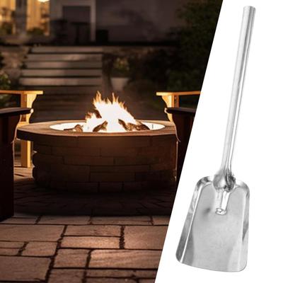 Iron Coal Shovel Ash Shovel Slag Shovel Stove Shovel for Kitchen Long Handle Coal Ash Shovel Garden Fireplace Shovel