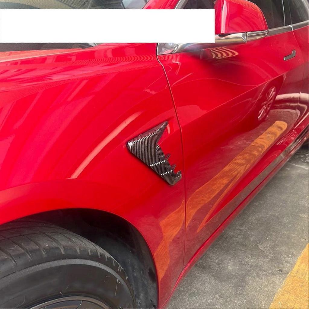 Side Camera Turn Indicator Protection Cover Replacement for Tesla Model 3 Model Y Carbon Fiber Style