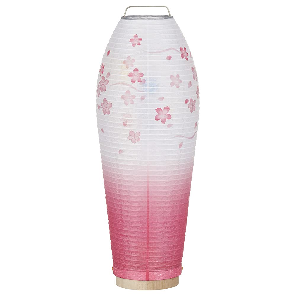 Buddhist Altar Shop Takita Shoten Bon Lantern Mini Bon Lantern LED Cordless Rotating Lantern Tokage Soft Cherry Blossom 3905 Height 28cm X Width