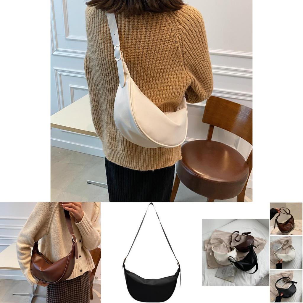 Elegant Pu Dumpling Shape Handbag For Women 2021 Fall Season Fashionable