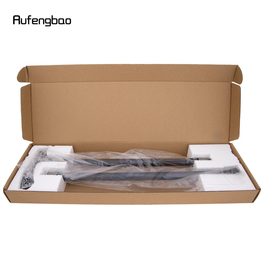 Silber Harz Wolf Gehstock Mode Dekorativ Stahlstock Gentleman Elegant Cosplay Stock Knauf Krummstab 94cm