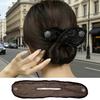 1/2/3/4Pcs Hairpin Bun Cover Rhinestones Inlaid French Style Spiral Hair Twist Bun