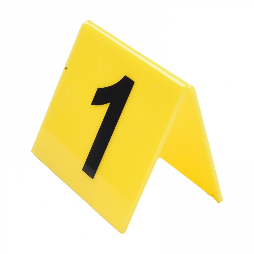 1 - 10 Table Numbering Table Number Easy To Clean Acrylic Table Tent Sign