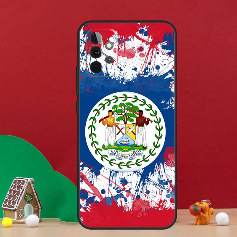 Belizean Flag Case For Samsung Galaxy A55 A52 A32 A12 A33 A06 A16 A26 A36 A56 A15 A53 A13 A34 A54 A14 A17