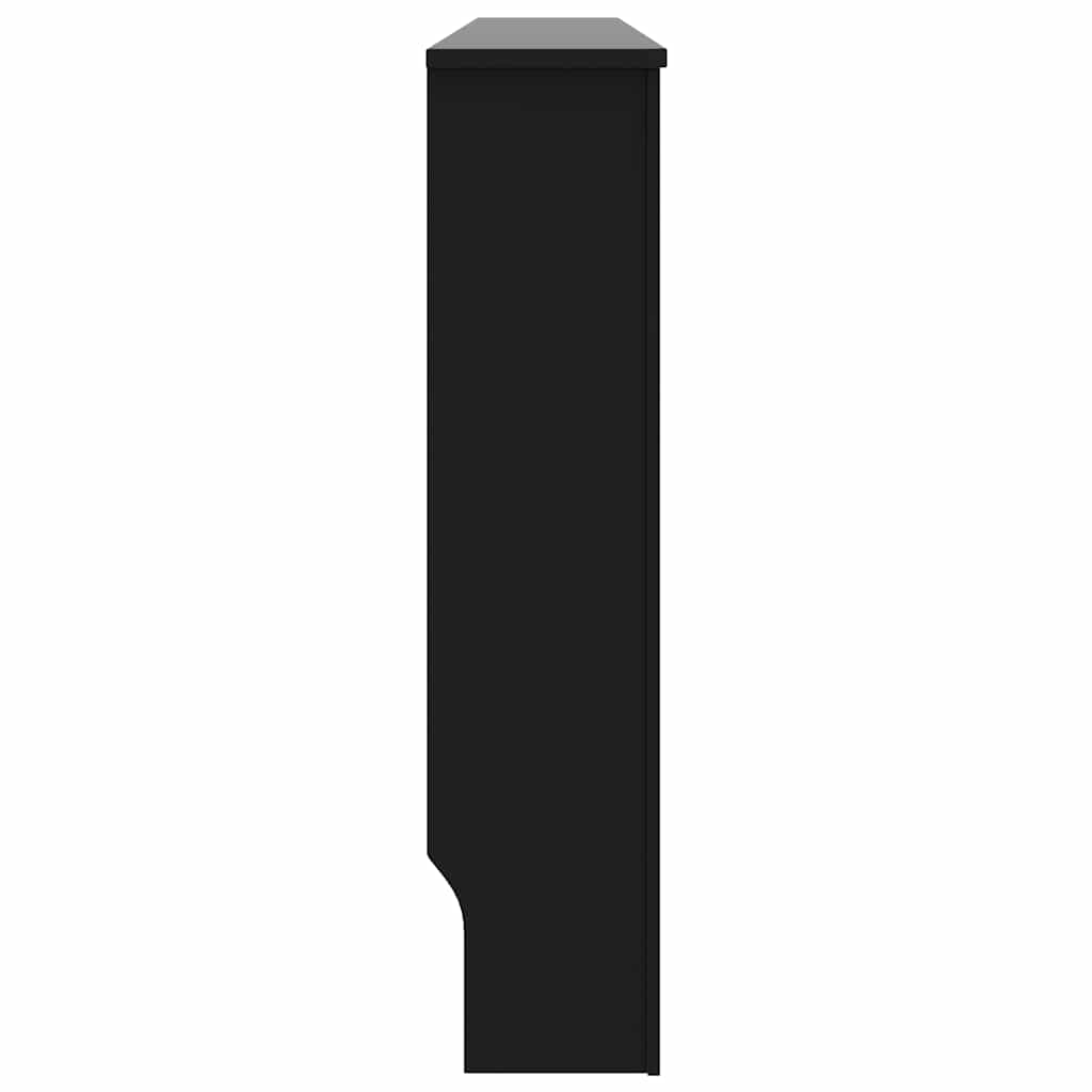 Radiator Cover Black 172 x 19 x 81.5 cm Medium Density Fibreboard