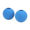 1 Pair of Barbell Dumbbell Curved Bar Grip Round Spherical Silicone Non Slip Thickened Grip for Massive Arm and Muscle Building
