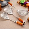 New Stainless Steel Colander Skimmer Large Size Heat-Resistant Food Strainer Spoon Durable Easy Draining Drain Spoon Kitchen Use